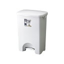 【6セット】 ペダル式 ゴミ箱/ダストボックス 【35PS ワイド】 グレー フタ付き 本体:PP 『HOME&HOME』【代引不可】(3)
