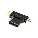 (まとめ)サンワサプライ HDMI変換アダプタミニ&マイクロHDMI AD-HD11MMC【×2セット】(2)