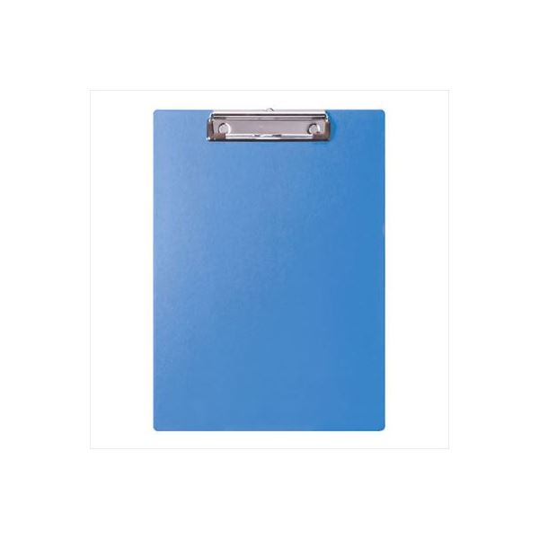 (業務用セット) ハンディー・クリップボード A4 E型 ブルー／QB-A401-B【×10セット】