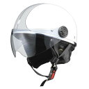 リード工業 (LEAD) ハーフシールド付ハーフヘルメット O-ONE WH/SV フリー(2)