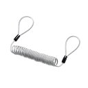 (まとめ)サンワサプライ eセキュリティ(0.3〜1.0M3.5mm) SLE-12W【×5セット】(2)