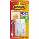 (まとめ) 3M コマンドフック M オフホワイト フック2個+タブ6枚 CMR6 1パック 【×15セット】