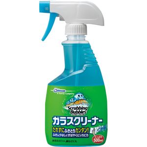 (まとめ) ジョンソン スクラビングバブル ガラスクリーナー 本体 500ml 1本 【×10セット】 1