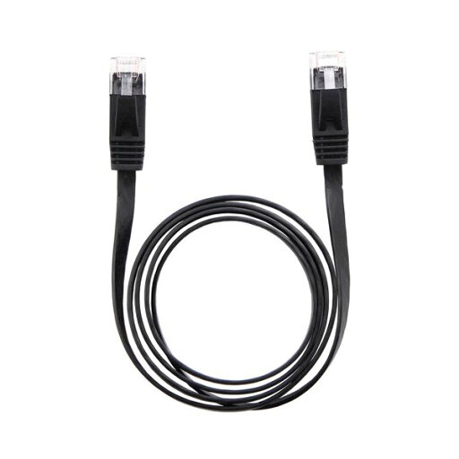 (まとめ) LANケーブル フラット CAT6 1m 黒 AS-CAPC001 【×10セット】 (まとめ) LANケーブル フラット CAT6 1m 黒 AS-CAPC001 【×10セット】