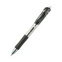 (まとめ)TANOSEE ノック式ゲルインクボールペン 0.5mm 黒 1本【×50セット】(3)
