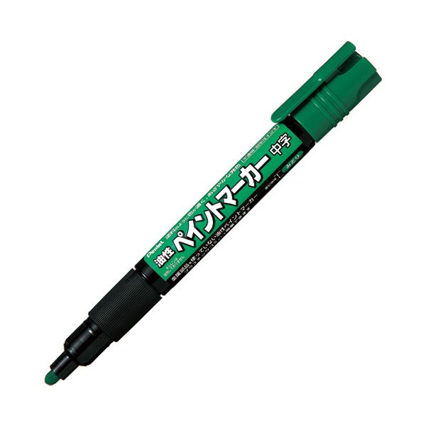 (まとめ）ぺんてる ペイントマーカー中字 MMP20-D 緑【×20セット】