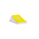 蓋 単品 ダストボックス ゴミ箱 #45 半透明 イエロー ビンカン用 丸穴 分別シール入 本体別売 エコン インテリア雑貨 生活用品(3)
