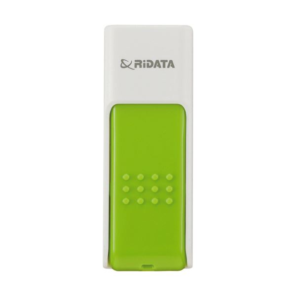 (まとめ)RiDATA ラベル付USBメモリー32GB ホワイト/グリーン RDA-ID50U032GWT/GR 1個【×3セット】