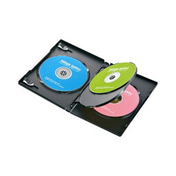 サンワサプライ DVDトールケース(4枚収納・10枚セット・ブラック) DVD-TN4-10BKN