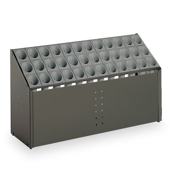 傘立て C36 36本立 幅972mm グレー スチール 樹脂製脚付 アンブレラスタンド テラモト オブリークアー..