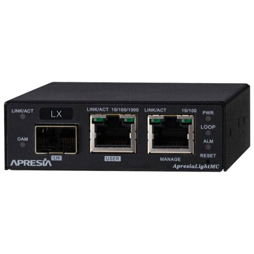 ApresiaLightMC-LX SNMP管理機能付メディアコンバーター10/100/1000M、SMF2芯、最大5km伝送 APLMCLX ApresiaLightMC-LX SNMP管理機能付メディアコンバーター10/100/1000M、SMF2芯、最大5km伝送 APLMCLX