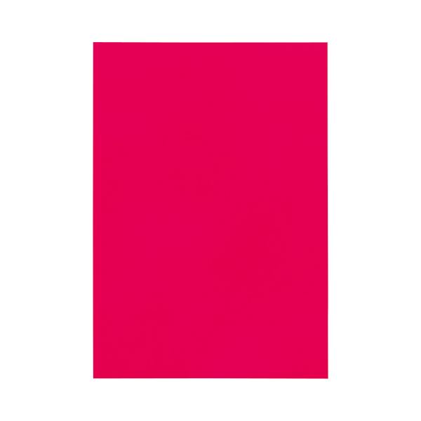 (まとめ) TANOSEE 色画用紙 四つ切 あか 1パック（10枚） 【×30セット】