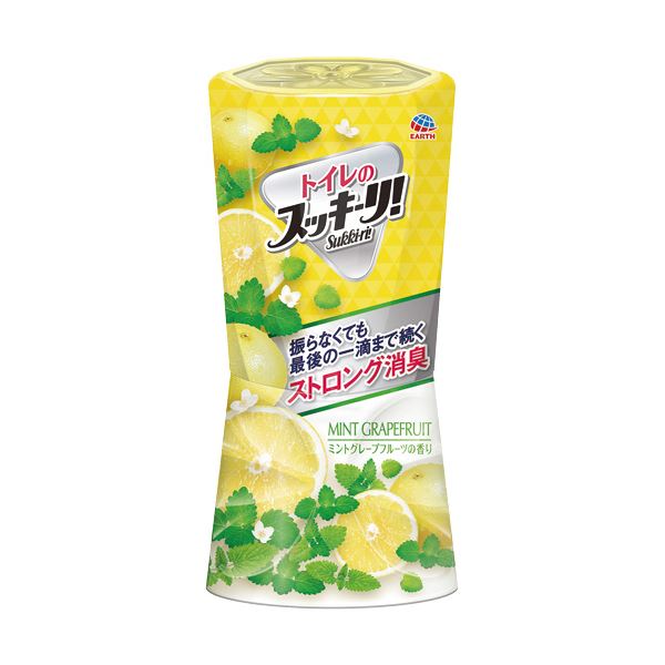 （まとめ）アース製薬 トイレのスッキーリ！ミントグレープフルーツ 400ml 1個【×10セット】【日時指定不可】