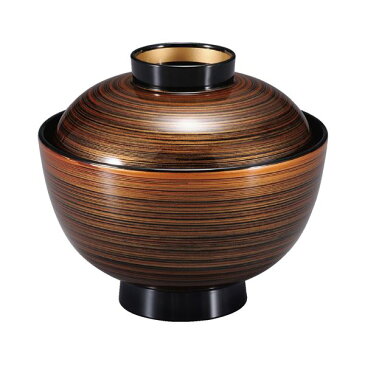 和 越前椀/お椀 【茶金刷毛目高台内金 TA】 直径111mm×高さ100(69)mm 日本製 食洗機対応 〔和食 レストラン 店舗 お店〕【代引不可】【日時指定不可】