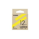 （まとめ） カシオ ラベルライター Lateco 詰め替え用テープ 12mm 黄テープ 黒文字 【×5セット】