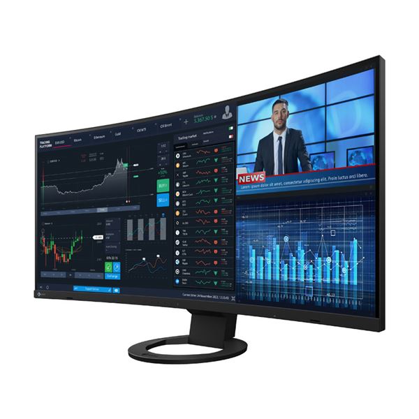 EIZO 95.3cm 37.5型カラー液晶モニター FlexScan EV3895 ブラック EV3895-BK