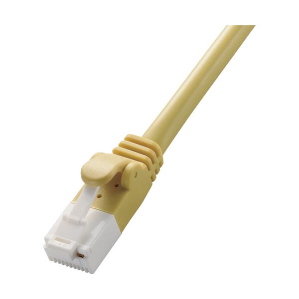 (まとめ) エレコム Cat6対応ツメ折れ防止LANケーブル イエロー 3m LD-GPT／Y3／RS 1本 【×30セット】