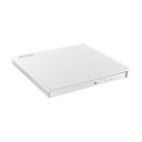 バッファロー USB2.0用ポータブルDVDドライブ 軽量コンパクトタイプ 書き込みソフト付属 Windows/Mac両対応 ホワイトDVSM-PLV8U2-W...