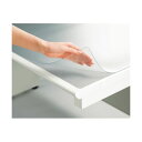 プラス ななめカットデスクマット(塩ビ) OAタイプ ダブル(下敷付) 約990×590mm ライトグレー DM-106MW 1枚(3)