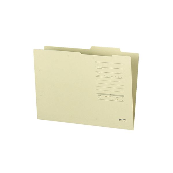 （まとめ）コクヨ A4ジャスフォルダー(Eタイプ)黄 A4-IFE-Y 1セット(10冊) 【×10セット】【日時指定不可】