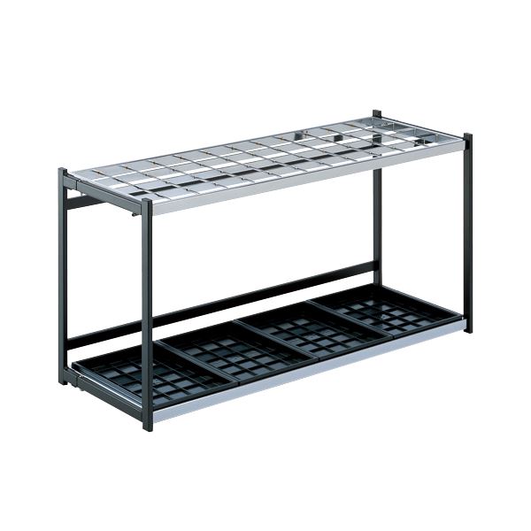 テラモト 折りたたみ傘立A型 UB280248 48本用【日時指定不可】