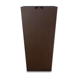 〔24個セット〕 ゴミ箱 ダストボックス 約幅19.2cm Lサイズ 約9.5L ブラウン 橋本達之助工芸 ダストBOX L角 ウッドグレイン