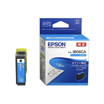 （まとめ）【純正品】 EPSON IB06CA インクカートリッジ シアン【×5セット】【日時指定不可】