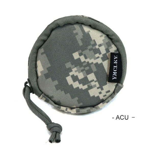 コインケース 小銭入れ 直径9.5cm ACU TP700 ポリエステル 裏地防水布使用 財布 ミリタリー タクティカル ファッション【日時指定不可】