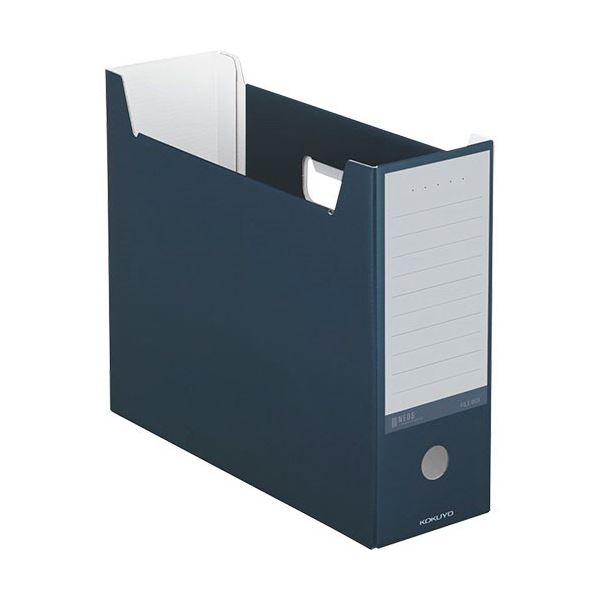 （まとめ）コクヨ ファイルボックス(NEOS)A4ヨコ 背幅102mm ネイビー A4-NELF-DB 1セット(10冊) 【×3セット】【日時指定不可】
