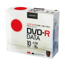 (まとめ) ハイディスク データ用DVD-R4.7GB 16倍速 ホワイトワイドプリンタブル 5mmスリムケース TYDR47JNP10SC1パック(10枚) 【×10セット】