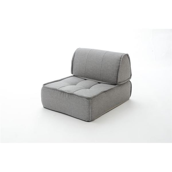 マルチクッション ソファーセット 【アッシュグレー】 フロアクッション バッククッション 〔リビング..