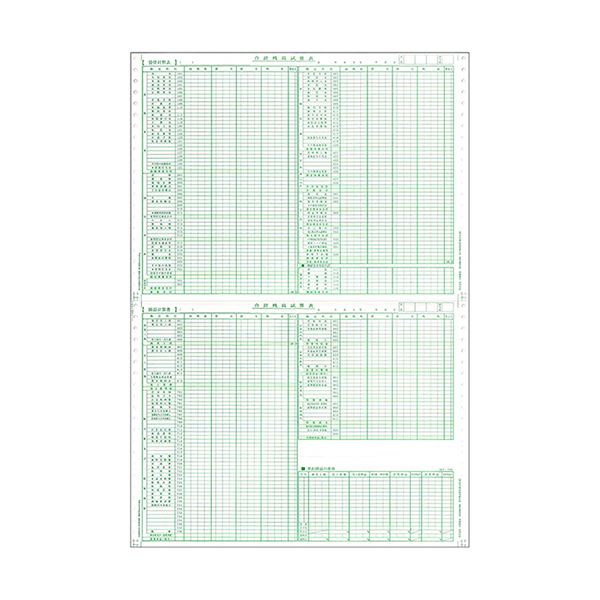 東京ビジネス 合計残高試算表 (建設・科目印刷) 平成18年会社法対応 CG1006KZU 1冊(50セット) 【×10セット】