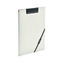(まとめ) LIHIT LAB SMART FIT クリップファイル A4判 タテ型 ベージュ 【×5セット】