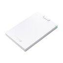 バッファロー MiniStationUSB3.1(Gen.1)対応 ポータブルHDD 500GB ホワイト HD-PCG500U3-WA 1台(2)