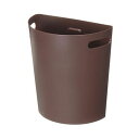 (まとめ)伊勢藤 壁掛けダストボックスMeluna(メルナ)9L マグネットシート付 チョコブラウン I-525 1個【×10セット】(3)