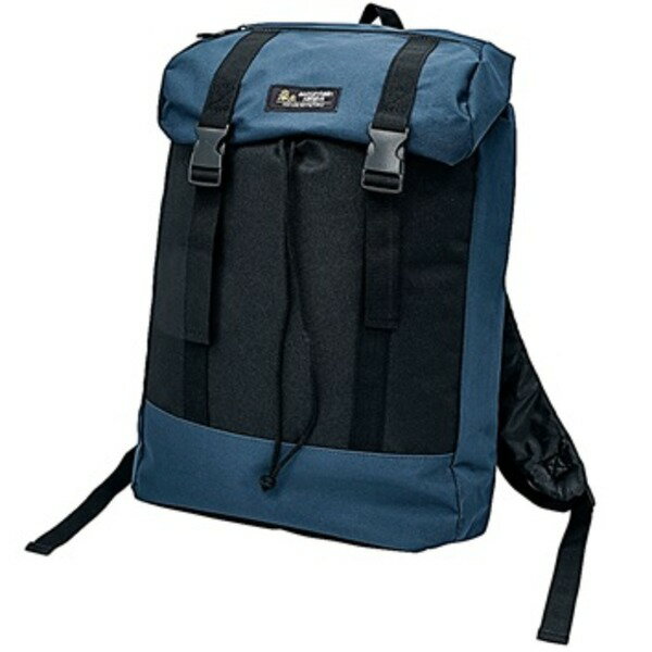 デイバック リュック 20L容量 ネイビー 蓋被せ ショルダーベルト長さ調整可 衝撃緩和用ウレタン入 デイパック アウトドア