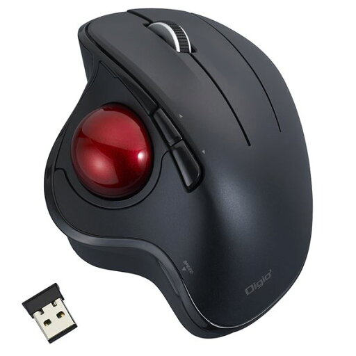 Digio2 無線 角度可変親指トラックボール 5ボタン/光学式 ブラック MUS-TRIF180BK Digio2 無線 角度可変親指トラックボール 5ボタン/光学式 ブラック MUS-TRIF180BK