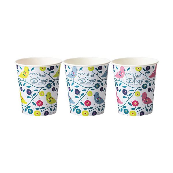 TANOSEE 紙コップ LittleBird 205ml（7オンス）1セット（2000個：80個×25パック）
