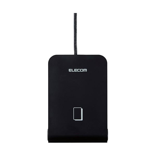 エレコム 非接触式ICカードリーダー/ライター ブラック MR-ICA001BK 1個【日時指定不可】