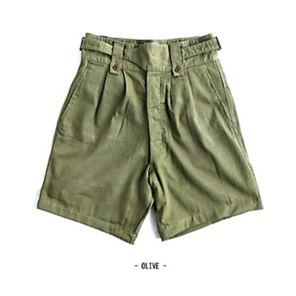 オーストリア軍 1960's グルカ 半パンツ レプリカ 1 Sサイズ相当 オリーブ 綿100％ ミリタリーパンツ ミリタリーウェア ショーツ(4)