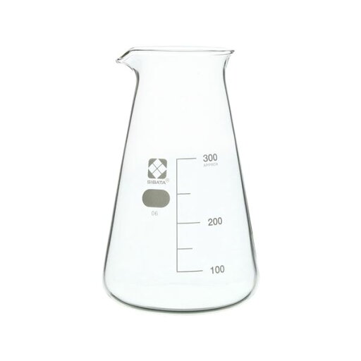 コニカルビーカー 目安目盛付 300mL 10入 【010050-300A】【日時指定不可】 コニカルビーカー 目安目盛付 300mL 10入 【010050-300A】【日時指定不可】