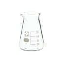 コニカルビーカー 目安目盛付 50mL 10入 【010050-50A】【日時指定不可】
