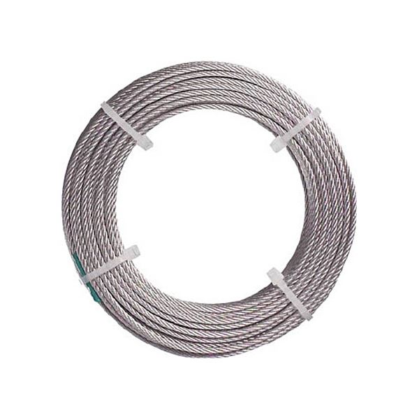 (まとめ) TRUSCO ナイロン被覆ステンレスワイヤロープ 1.5mm×5m CWC-15S5 1巻 【×5セット】