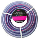 【30個セット】 カクイチ FUN 3m巻 クリアー プラス ピンクライン 内径15mm F121C ホース(4)