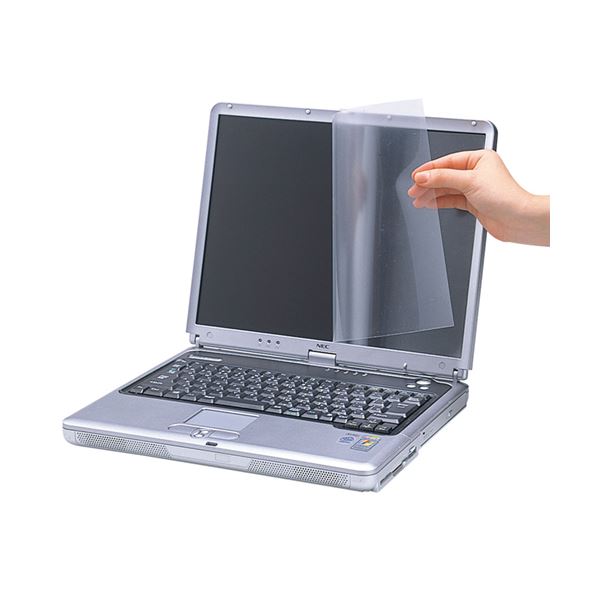 (まとめ)サンワサプライ 液晶保護フィルム反射防止タイプ 15.6型ワイド対応 LCD-156W 1枚【×2セット】