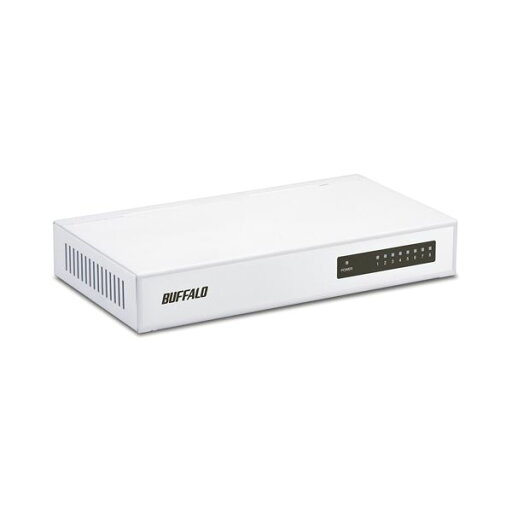 バッファロー 10/100M対応スイッチングハブ 金属筐体 電源内蔵 8ポート ホワイト LSW4-TX-8NS/WH 1台 バッファロー 10/100M対応スイッチングハブ 金属筐体 電源内蔵 8ポート ホワイト LSW4-TX-8NS/WH 1台