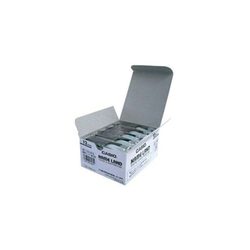 CASIO ネームランド(NAME LAND) スタンダードテープ (透明テープ/黒文字/12mm幅・5本入) XR-12X-5P-E CASIO ネームランド(NAME LAND) スタンダードテープ (透明テープ/黒文字/12mm幅・5本入) XR-12X-5P-E