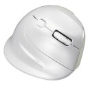 Digio2 Bluetooth5.0 高速エルゴノミクスマウス 5ボタン/BlueLED ホワイト MUS-BKF177W(2)