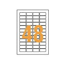 ライオン事務器 LPタックラベル A4判20×41mm(48片入)LP-248 1箱(100シート)