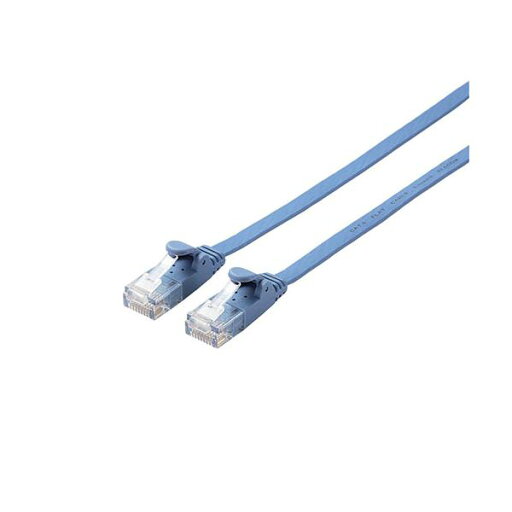 【5個セット】エレコム LANケーブル/CAT6/フラット/10m/ブルー LD-GF2/BU10X5 【5個セット】エレコム LANケーブル/CAT6/フラット/10m/ブルー LD-GF2/BU10X5